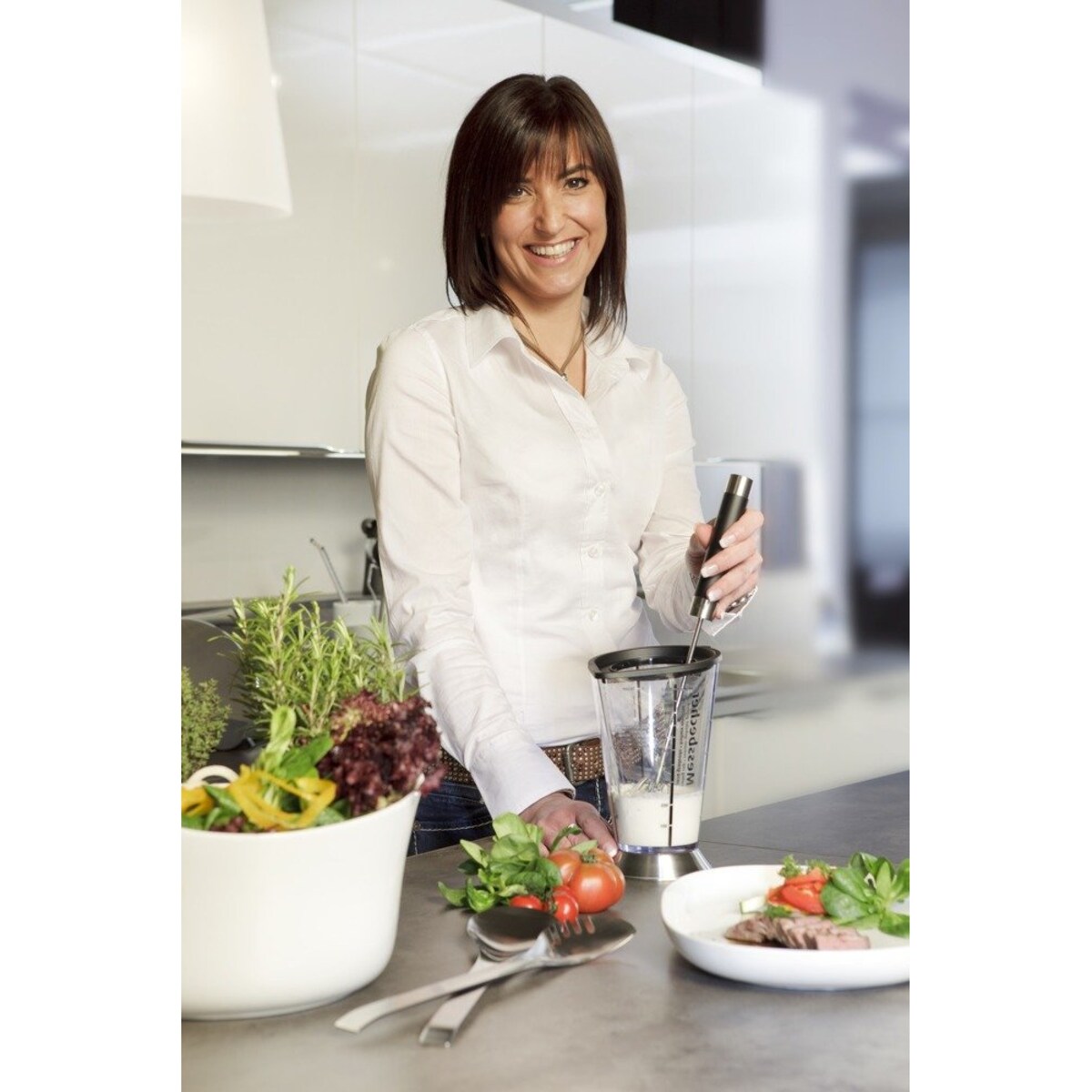 Trzepaczka ze stali nierdzewnej do ubijania piany, wygodna, ręczna ubijaczka do jajek