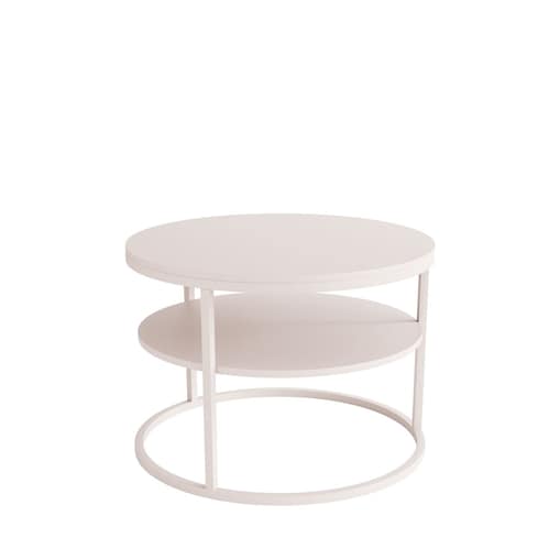 Stolik Kawowy CIRI MAT KASZMIR z półką, blat kaszmir mat