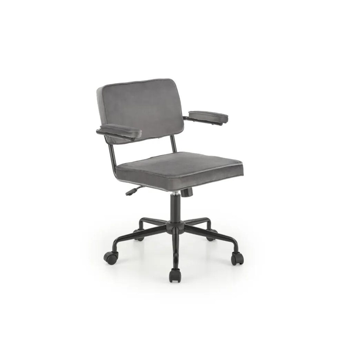 Fotel biurowy FIDEL VELVET szary