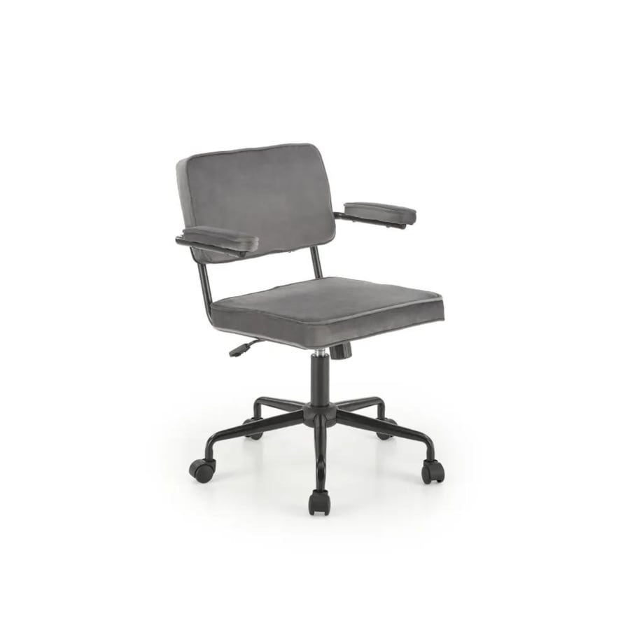 Fotel biurowy FIDEL VELVET szary