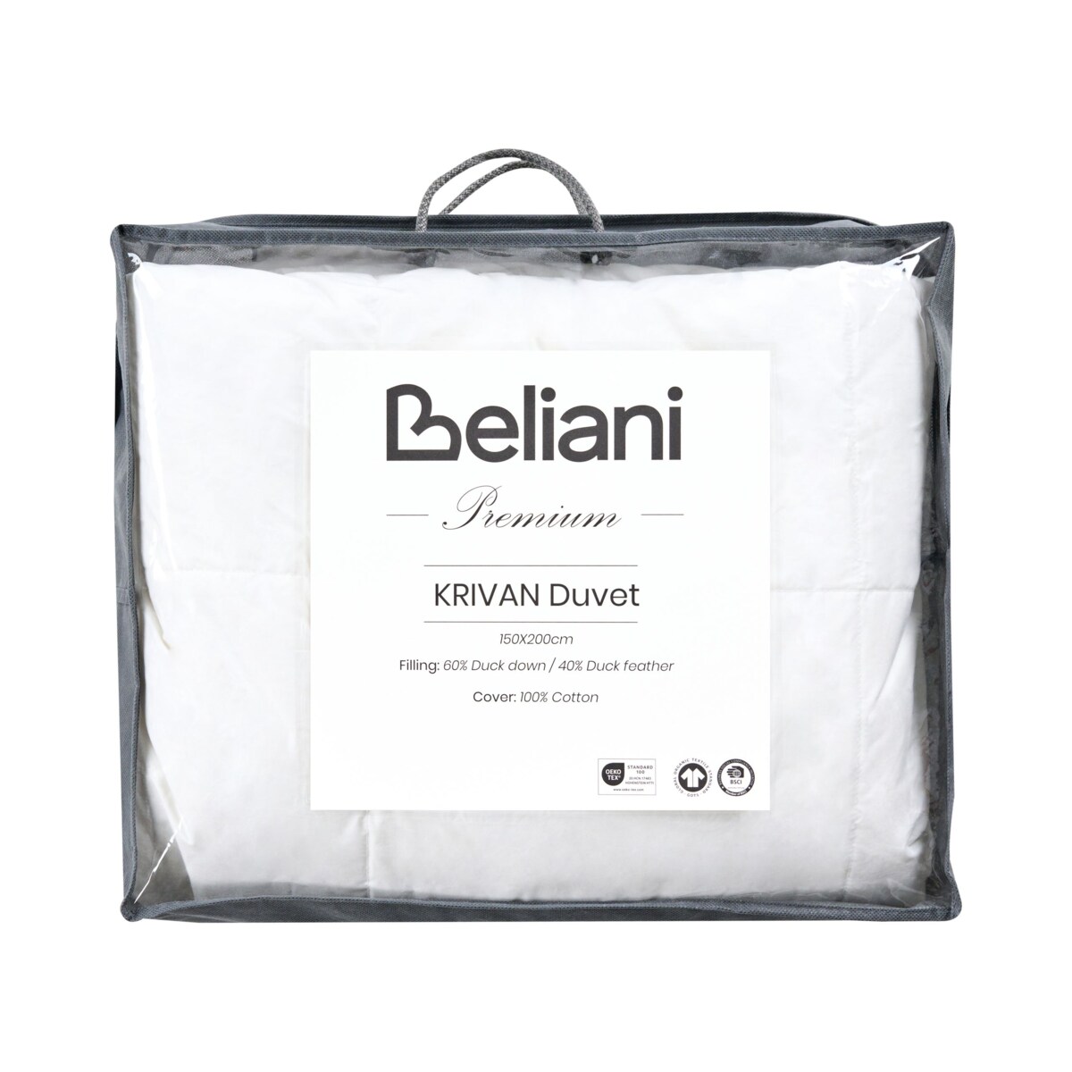 Kołdra lekko ciepła KRIVAN Kacze pióra i puch 150 x 200 cm