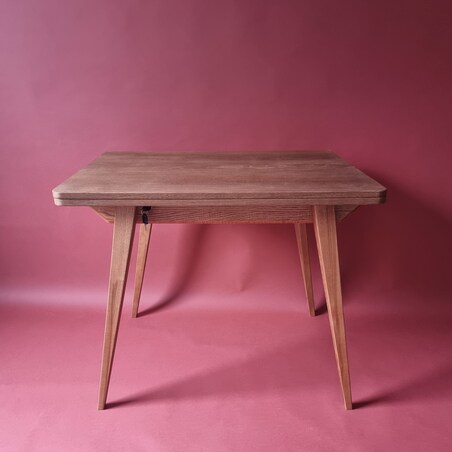 Stół rozkładany w kolorze dębowym, drewno jesionowe 90x65x75 Envelope