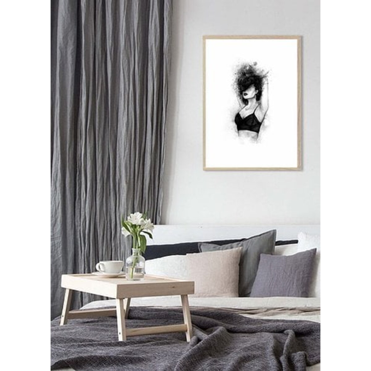 Poster Story, Plakat, Obraz - Kobieta w Czarnym Topie, wymiary 70 x 100 cm