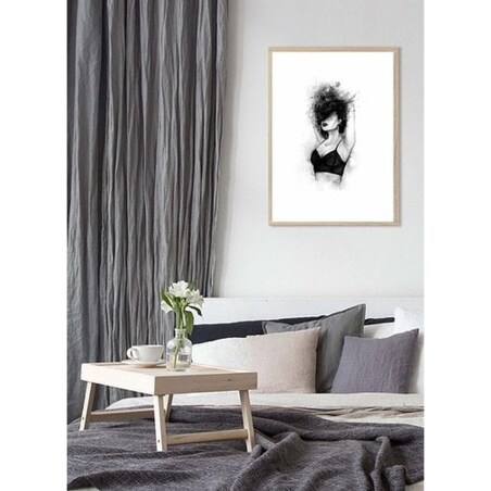 Poster Story, Plakat, Obraz - Kobieta w Czarnym Topie, wymiary 70 x 100 cm