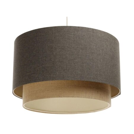 Lampa wisząca ERUTAN DOUBLE 40 szara/beżowa