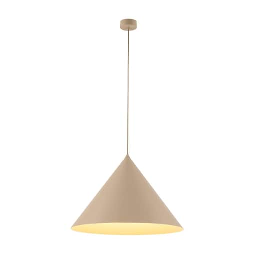 Lampa wisząca TK Lighting CONO SABIA XL 10622 beżowa E27 50 cm regulowana do salonu i jadalni