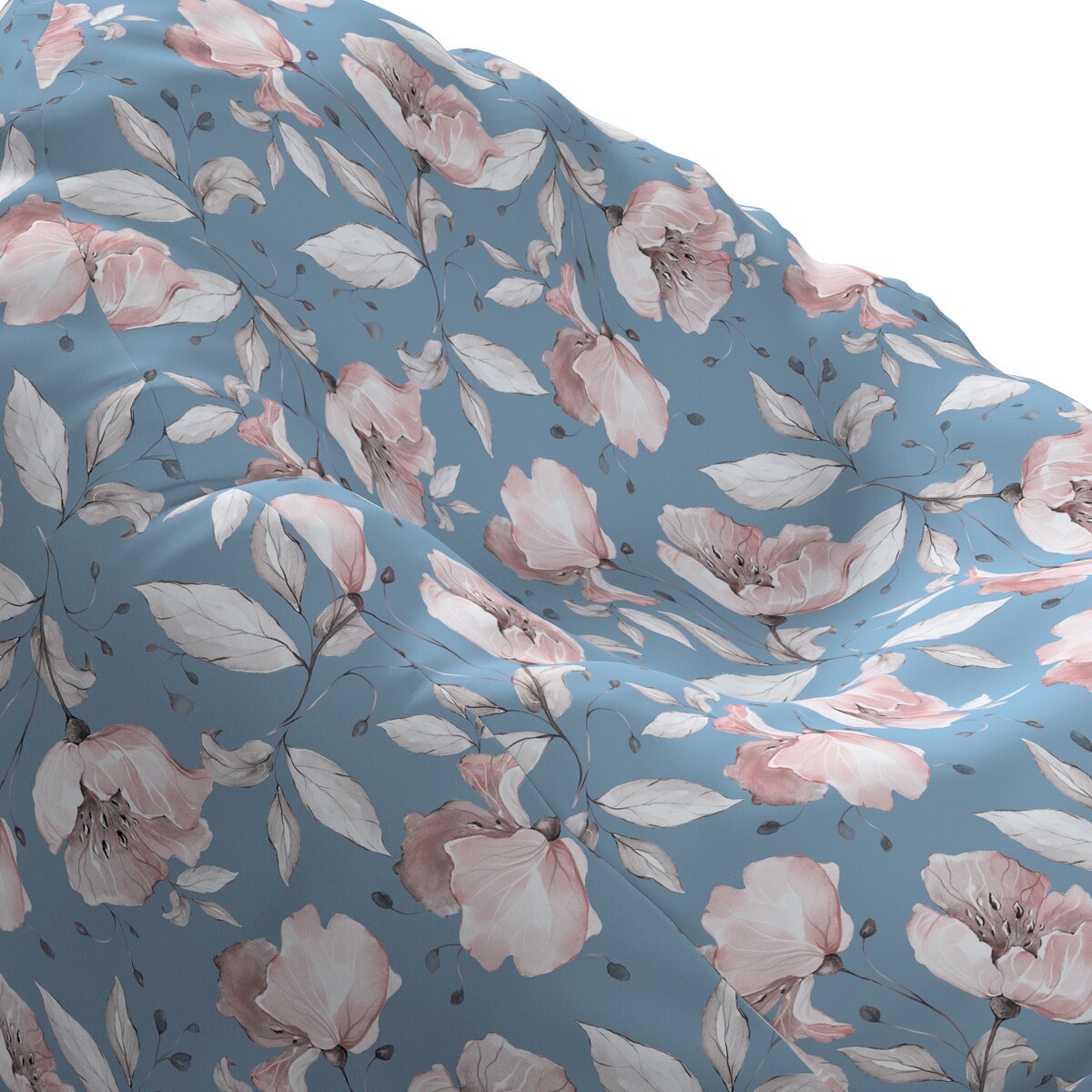 Worek do siedzenia Bowli, niebiesko-różowy, Ø60 x 105 cm, Magic Collection