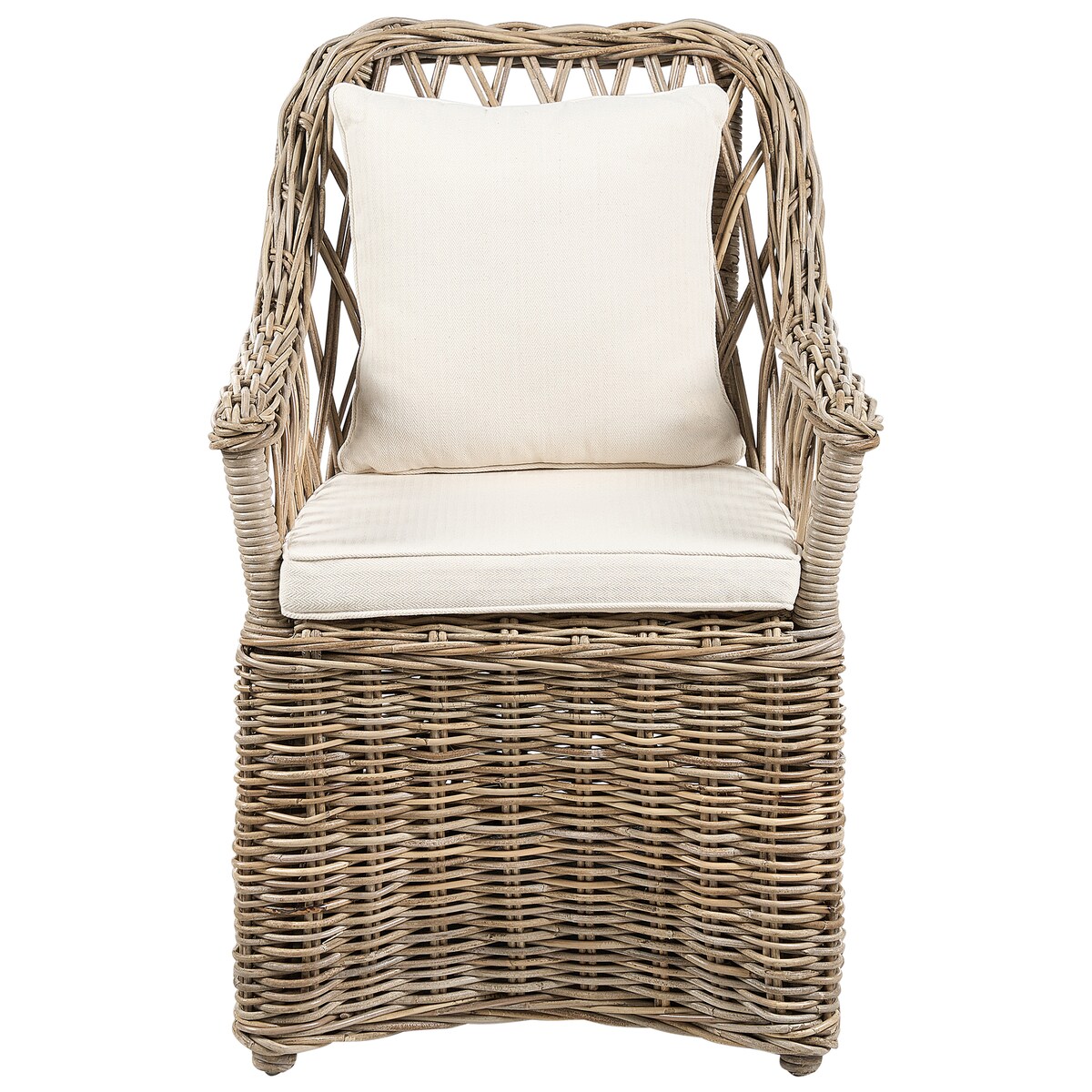 Zestaw 2 foteli ogrodowych MAROS II Rattan Naturalny