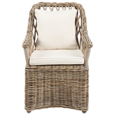 Zestaw 2 foteli ogrodowych MAROS II Rattan Naturalny