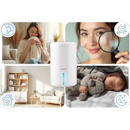 Osuszacz powietrza pochłaniacz wilgoci 60W timer led 353000 Berdsen