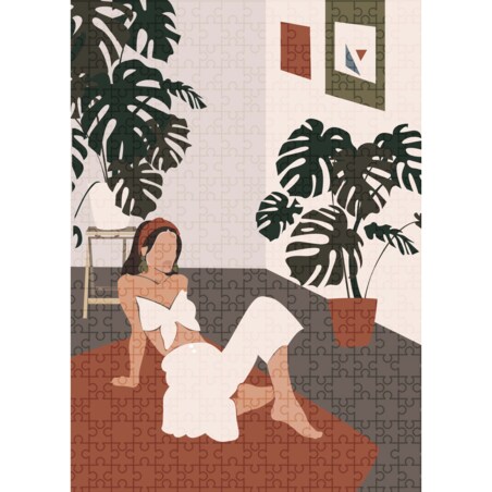 Muno Puzzle "Monstera Girl" Puzzle 500 el. w ozdobnej tubie