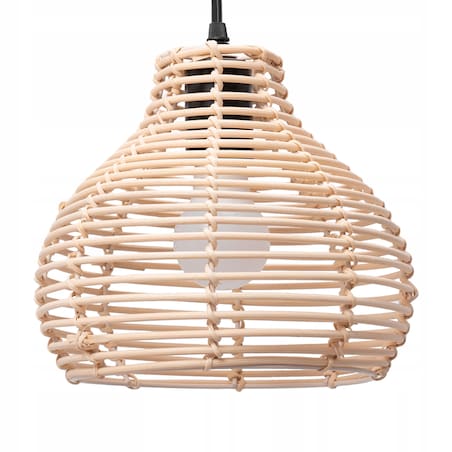 Lampa Wisząca Pleciona Bambusowa Natural Boho Xl