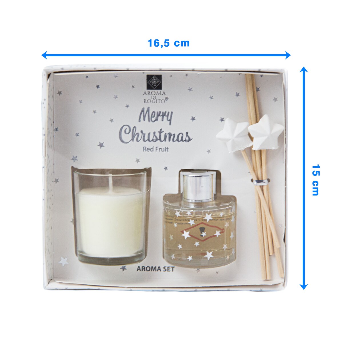 Zapach Do Domu Patyczki Zapachowe Świeczka Zestaw Czerwony Owoc Święta Mikołajki