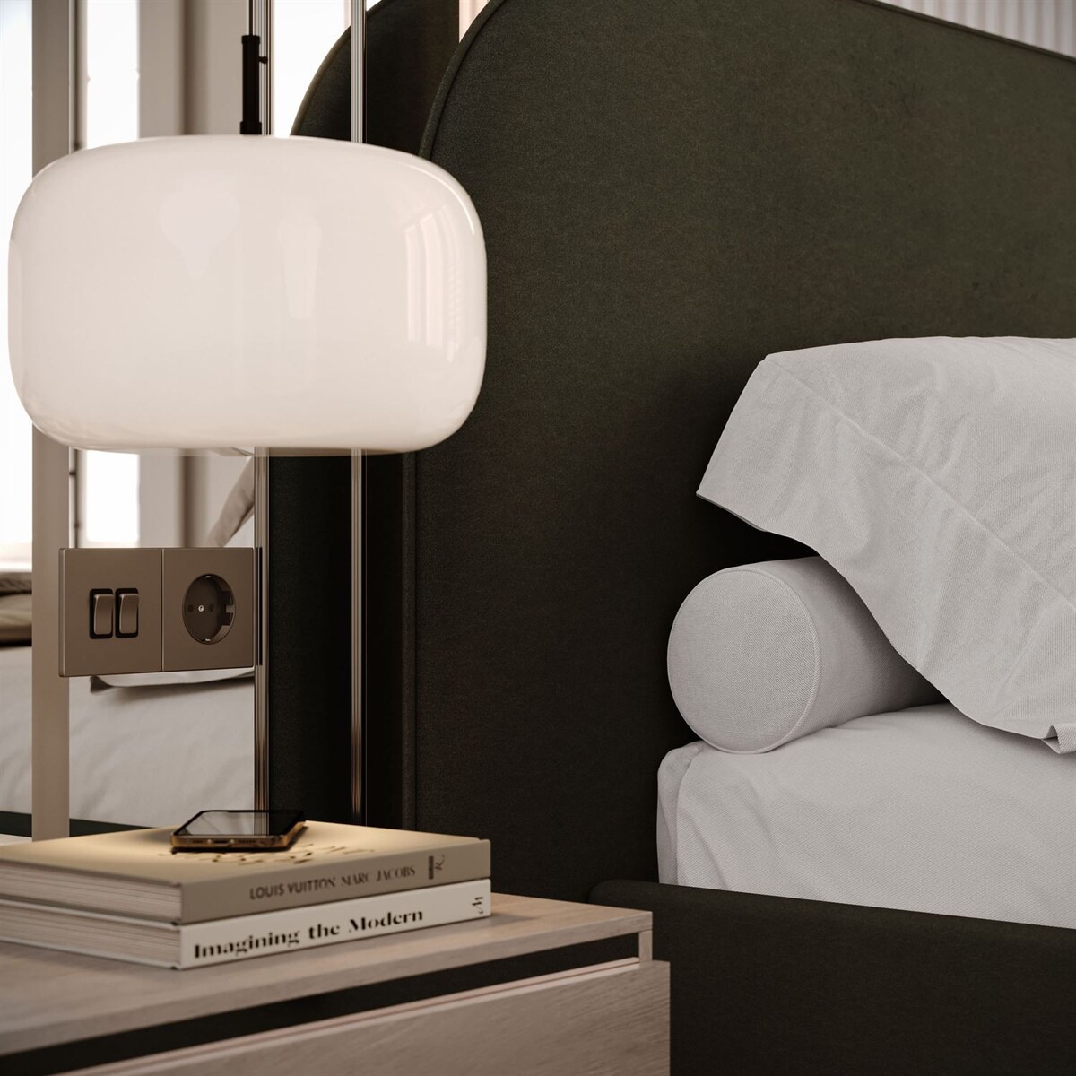 Łóżko tapicerowane OLIMPIA, pojemnik na pościel, s34, 140x200, Castel 39