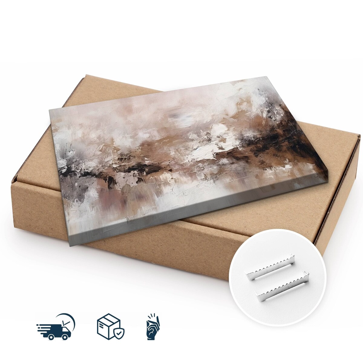 Obraz Do Salonu Sypialni Malarstwo Abstrakcja Nowoczesny Styl 70x50cm