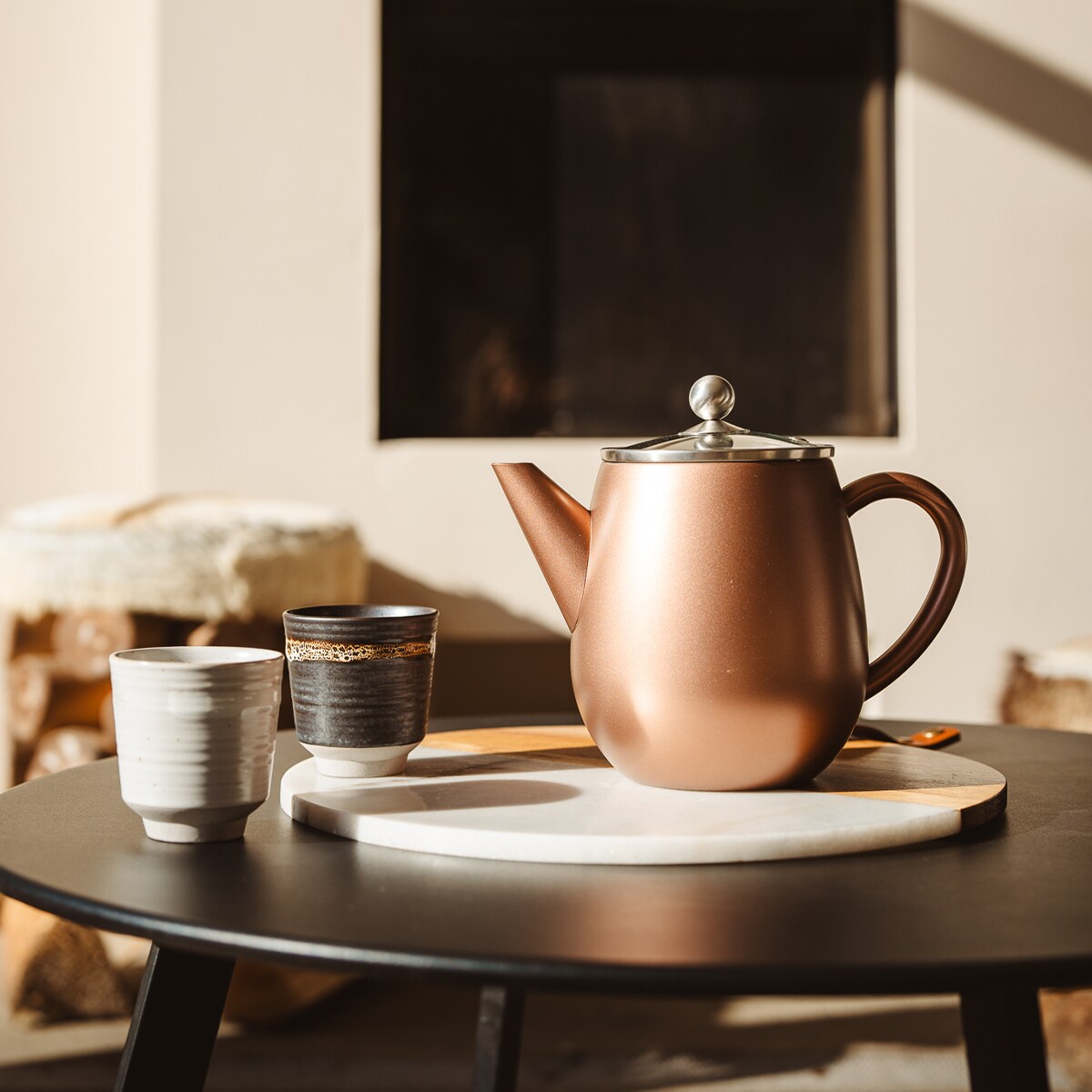 Kubki do herbaty porcelanowe Jari 200 ml - 3 sztuki / Bredemeijer