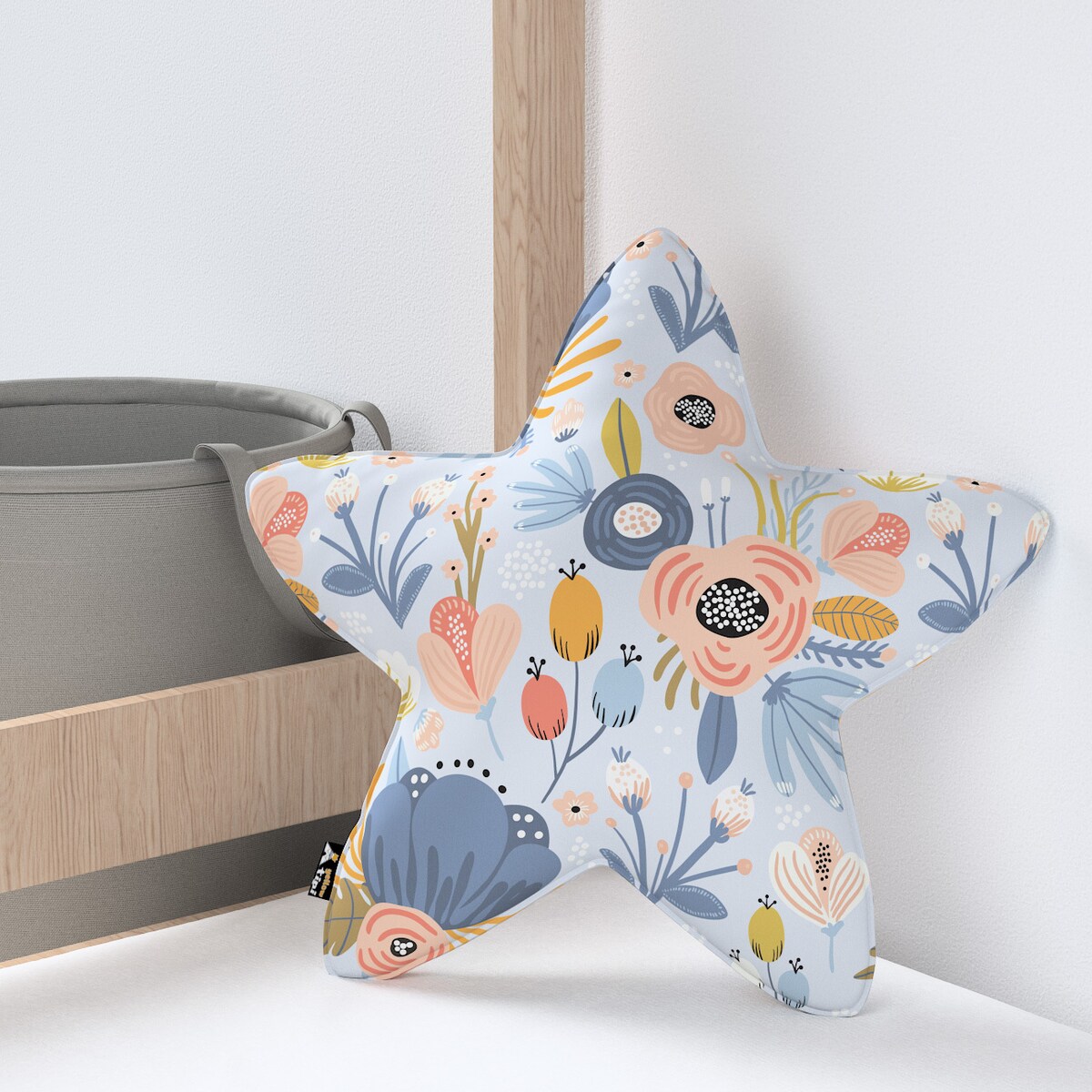 Poduszka Lucky Star, niebieski, 52x15x52cm, Magic Collection