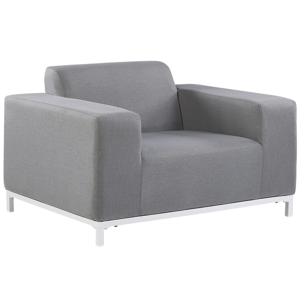 Zestaw 2 foteli ogrodowych szary z białym ROVIGO