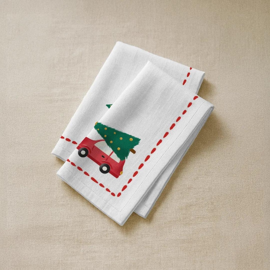 Serwetki świąteczne - Minimalistyczny samochód (2szt.)