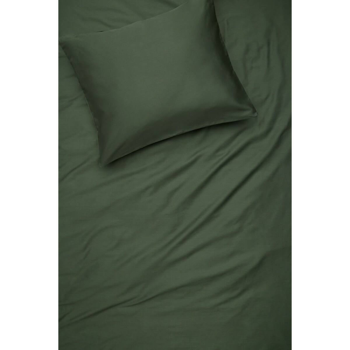 Poszewka satynowa forest green 50 x 70 cm