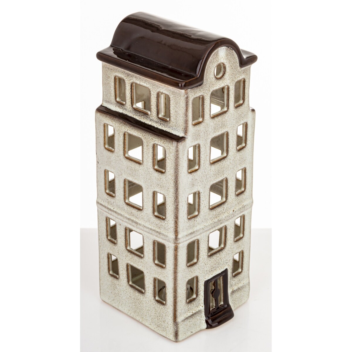 Domek kamienica LED 26x10x11 cm BALAY brązowy