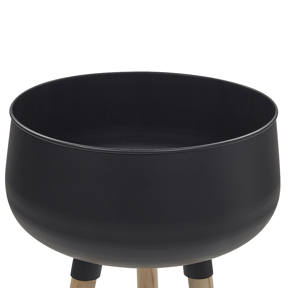 Donica na nóżkach AGROS 30 cm Czarny Metal