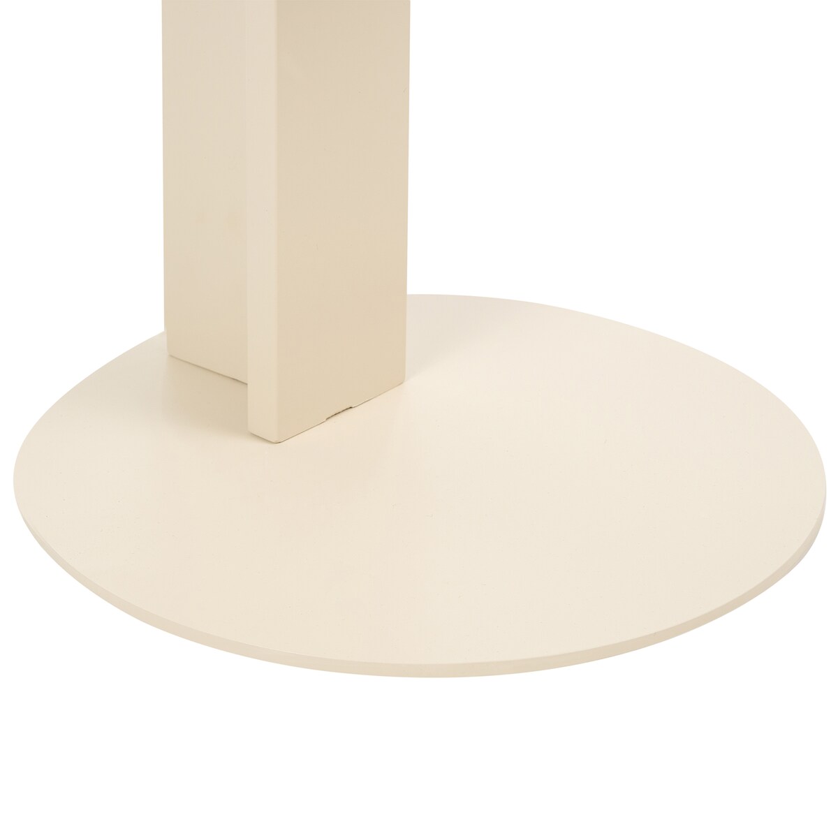 Stolik pomocniczy ogrodowy VANZAGO 40 cm 40 cm Metal Beżowy
