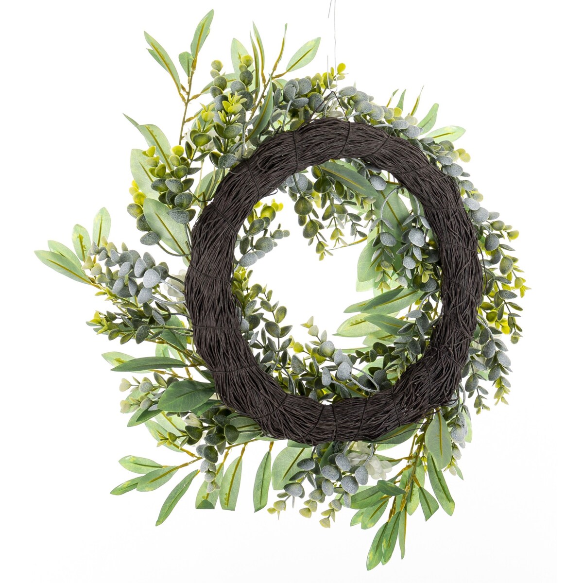 Wianek wiosenny Ø 45 cm PRIMAVERA listki, żółto-zielony