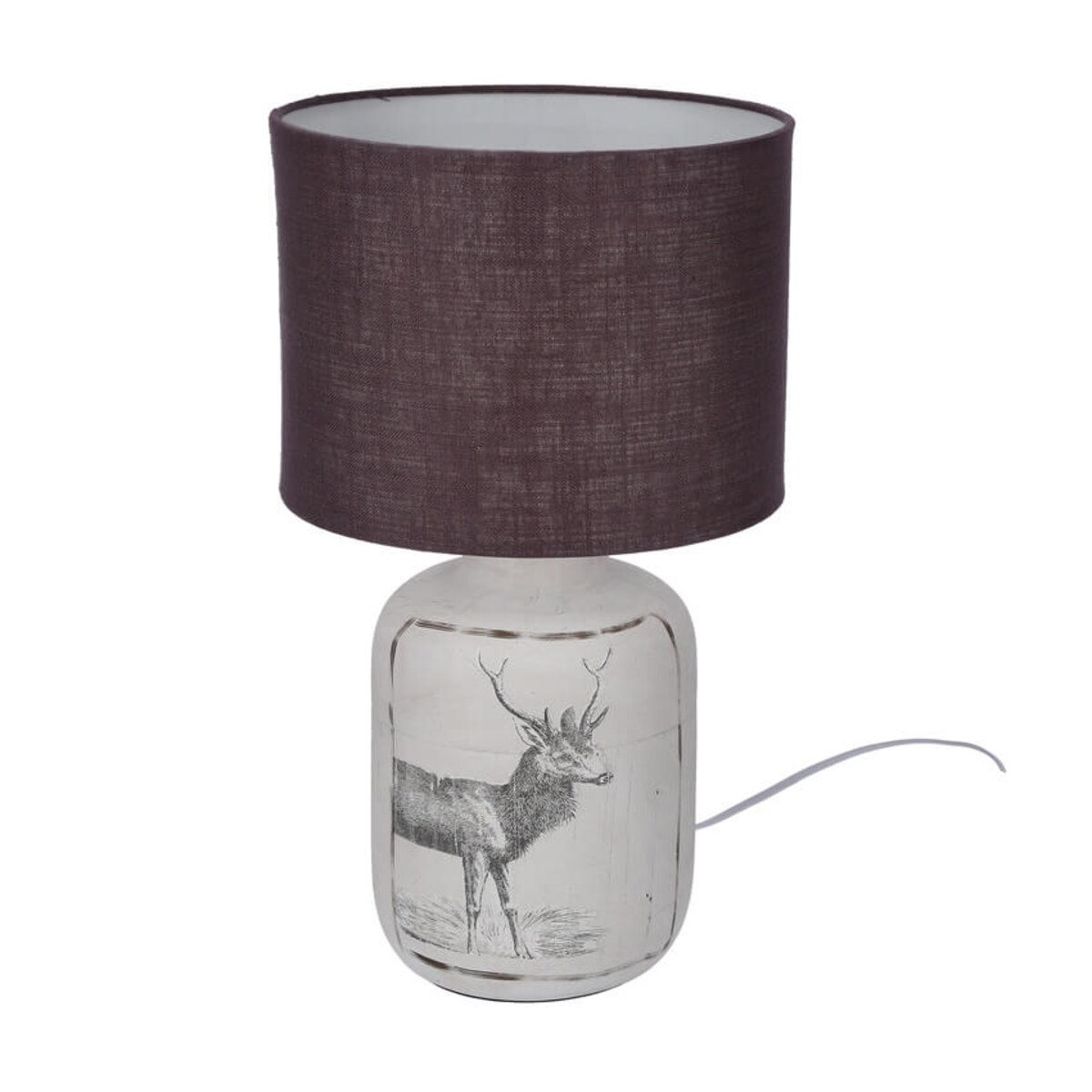 Sypialniana lampa stołowa Walia 41-39194 Candellux ceramiczna srebrna czarna