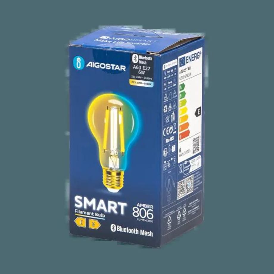 inteligentna żarówka bluetooth mesh a60 6w cct