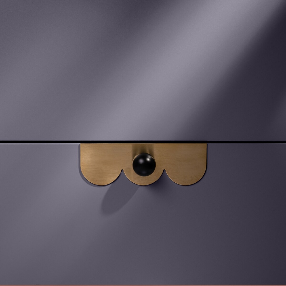 ODETE M + PILLOW COUNTESS x 2 uchwyt jednopunktowy mosiężny szczotkowany nielakierowany