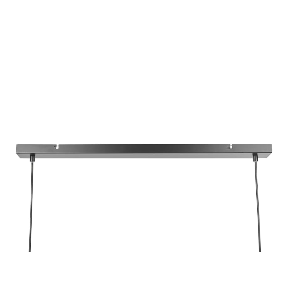 Lampa wisząca 3-punktowa metalowa czarno-złota BELES