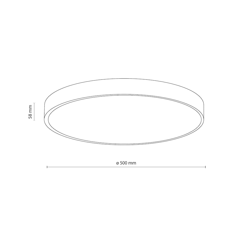 Lampa Sufitowa Łazienkowa Tk Lighting Velis Biały Plafon Led 40W Ip54 Zmienna Barwa, Ściemniany