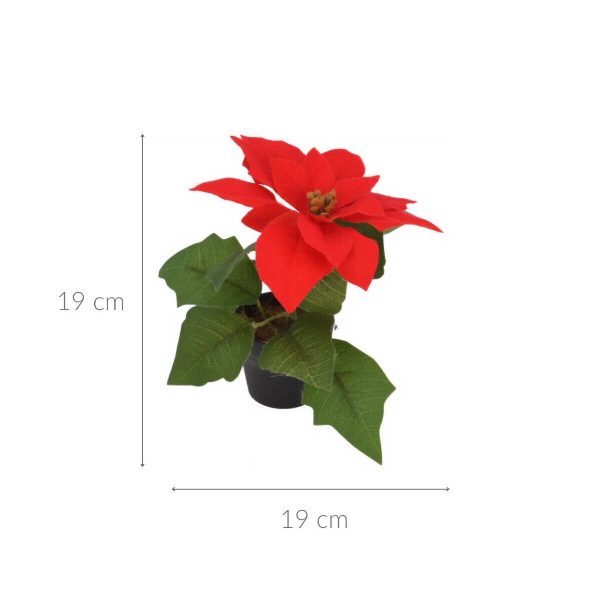 Gwiazda betlejemska, sztuczny kwiat, 19 cm