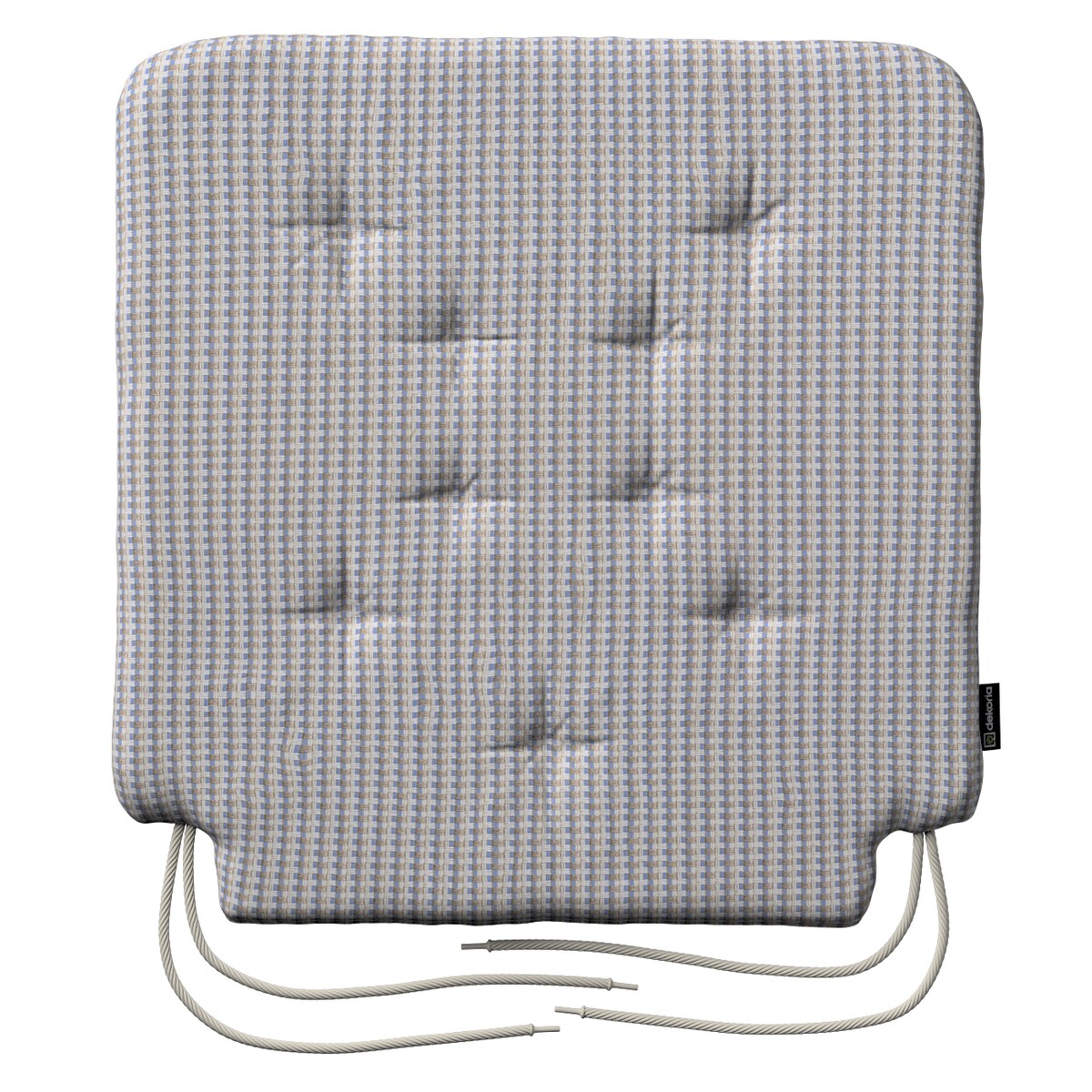 Poduszka na krzesło Olek, beżowo-niebieski, 42 x 41 x 3,5 cm, Living II