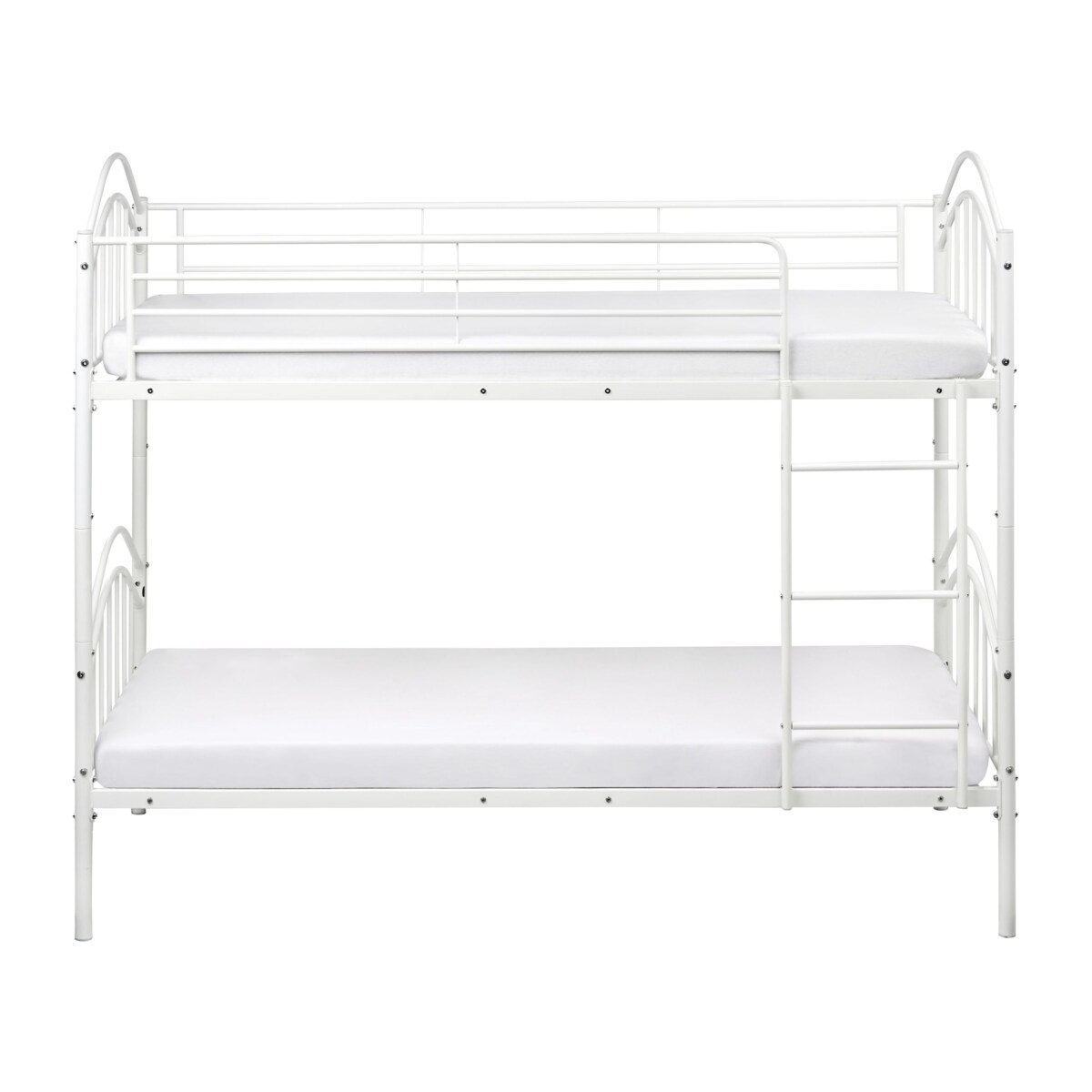 Łóżko piętrowe Metal CHARTRES 90 x 200 cm Biały