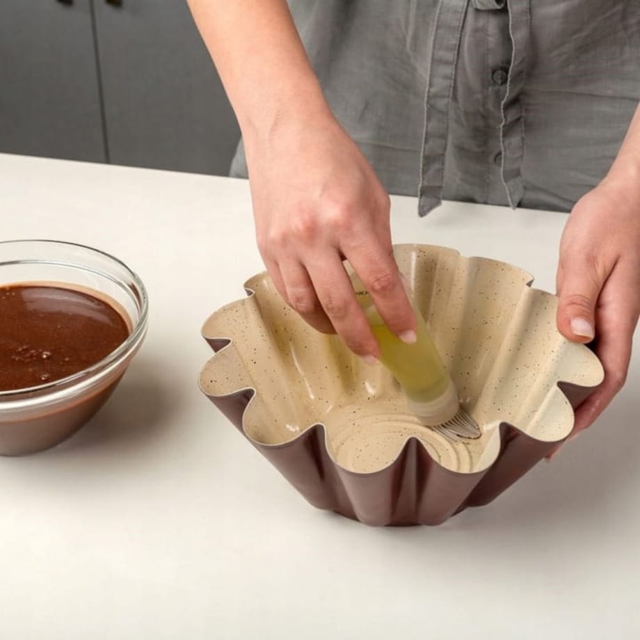 Forma Granitowa Foremka na Babkę do Pieczenia Babki Ciastka metalowa 23 cm