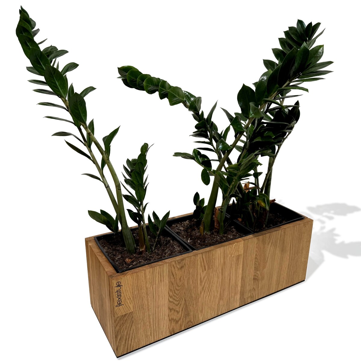 Donica drewniana dębowa na taras do salonu 60x40x20cm