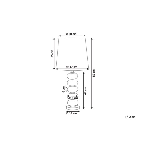 Lampa stołowa biała ze złotym FRIO