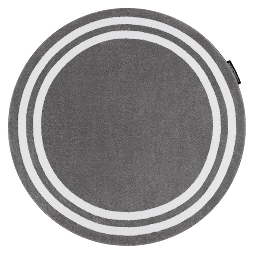 Dywan HAMPTON Ramka koło szary koło 140 cm