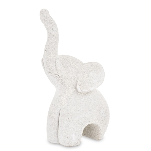 Dekoracja - figurka 14x5,5x10 cm ELEFANTI - słonik z podniesioną trąbą