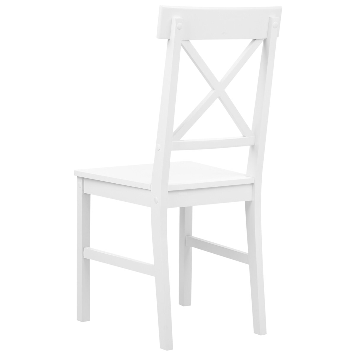 Zestaw 2 krzeseł do jadalni BARLEE Drewno Biały