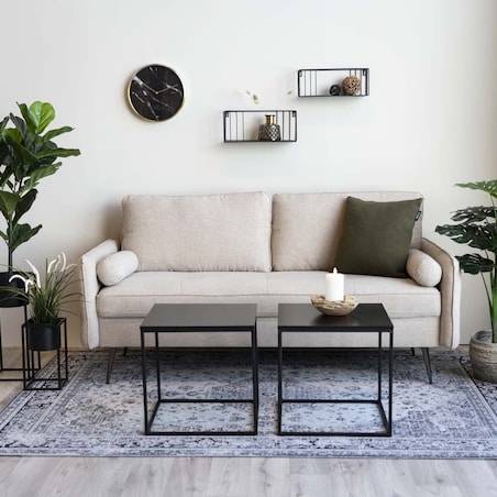 House Nordic Stolik boczny Avery, czarny