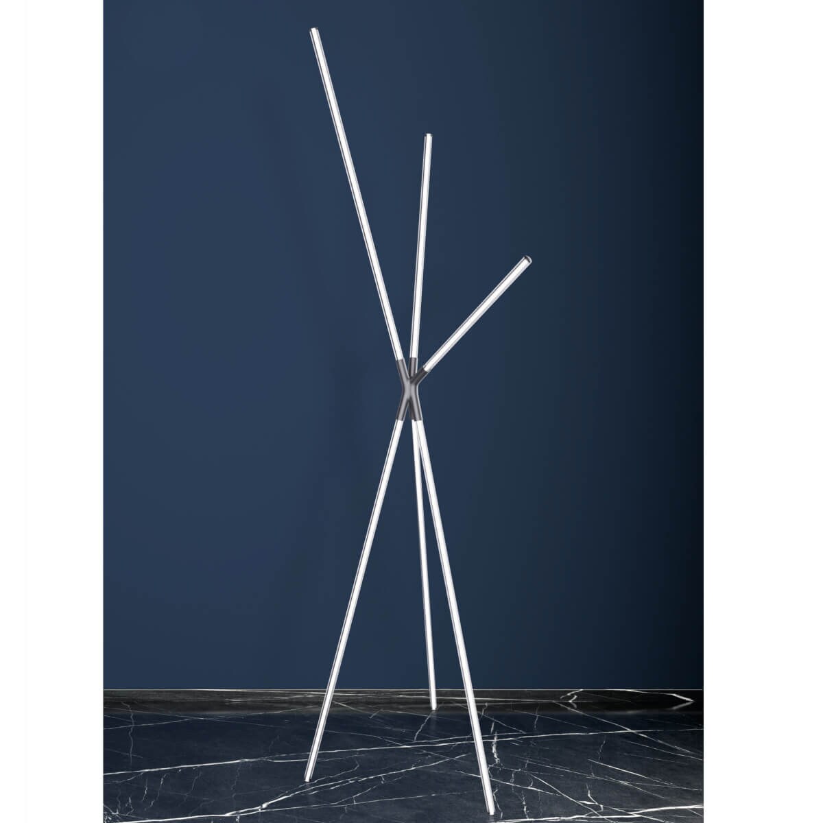 Podłogowa lampa Lautaro 1005 Zumaline LED 24W 3000K czarna biała