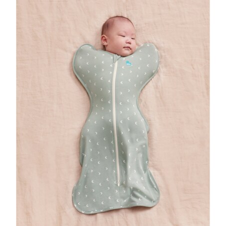 Otulacz Swaddle UP - rozmiar S - oliwkowy księżyce - ETAP 1 - TOG 1