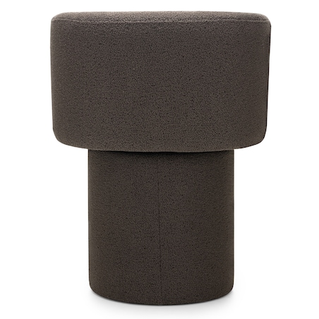 Fotel obrotowy, bouclé, ciemnobrązowy Haco