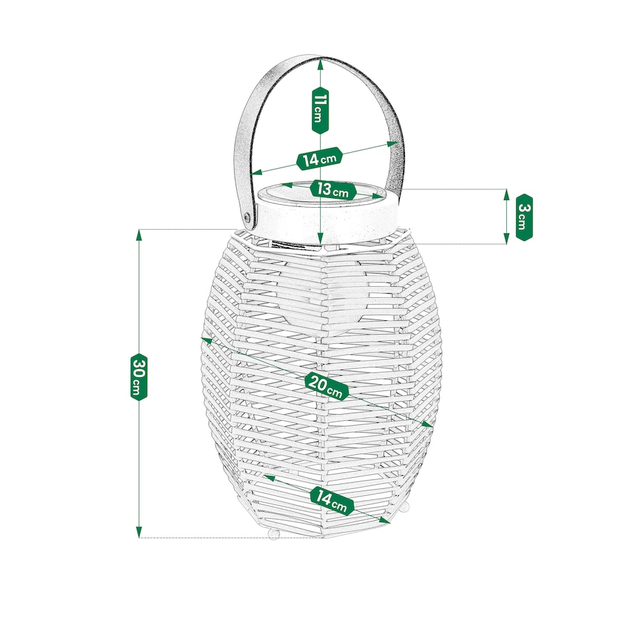 Lampa solarna LED 30 cm stojąca do ogrodu