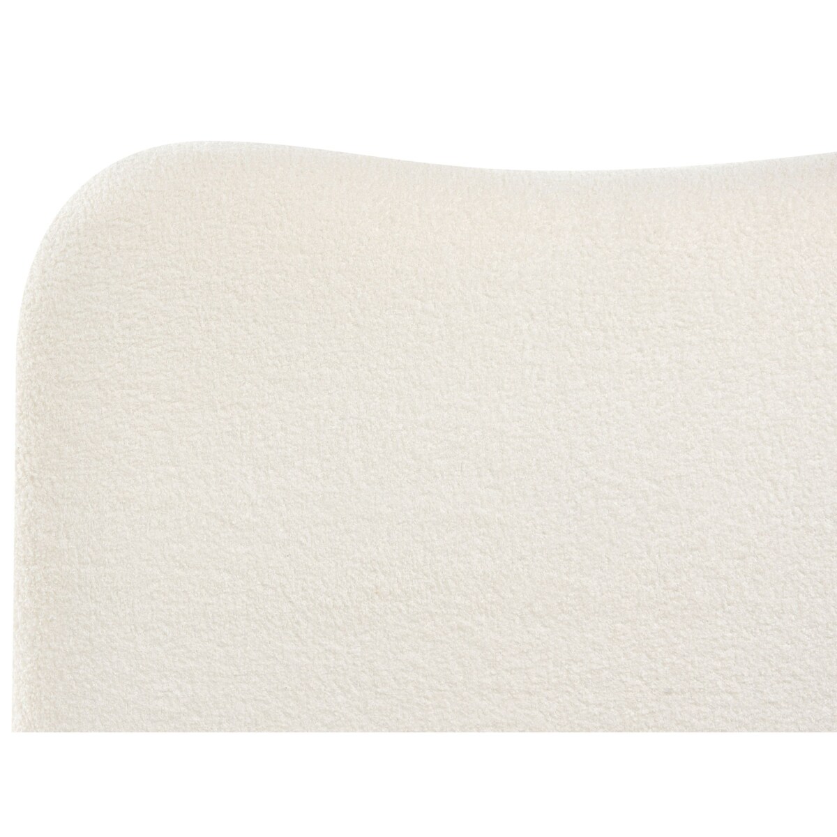 Łóżko z pojemnikiem Boucle BLAGNAC 90 x 200 cm Złamana biel