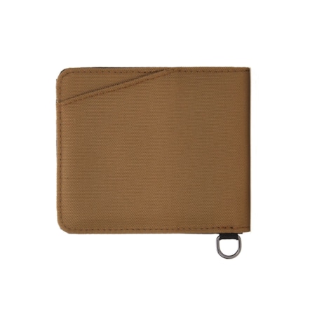 Podwójny portfel antykradzieżowy z systemem RFIDsafe - brązowy