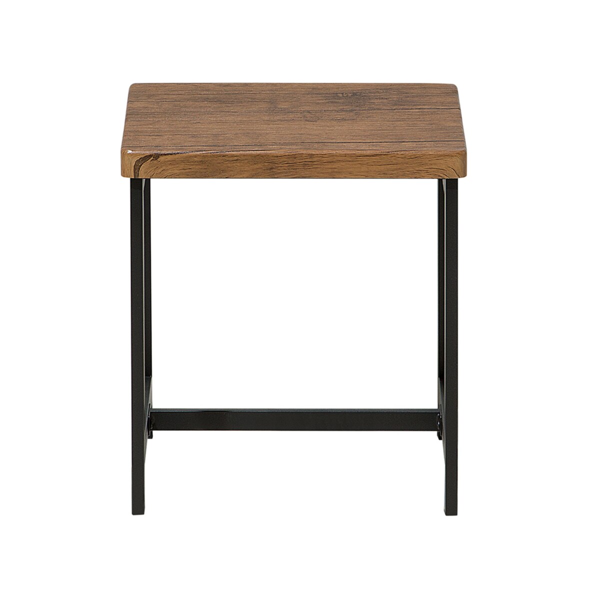 Zestaw do jadalni stół i 4 krzesła ciemne drewno z czarnym ARLINGTON